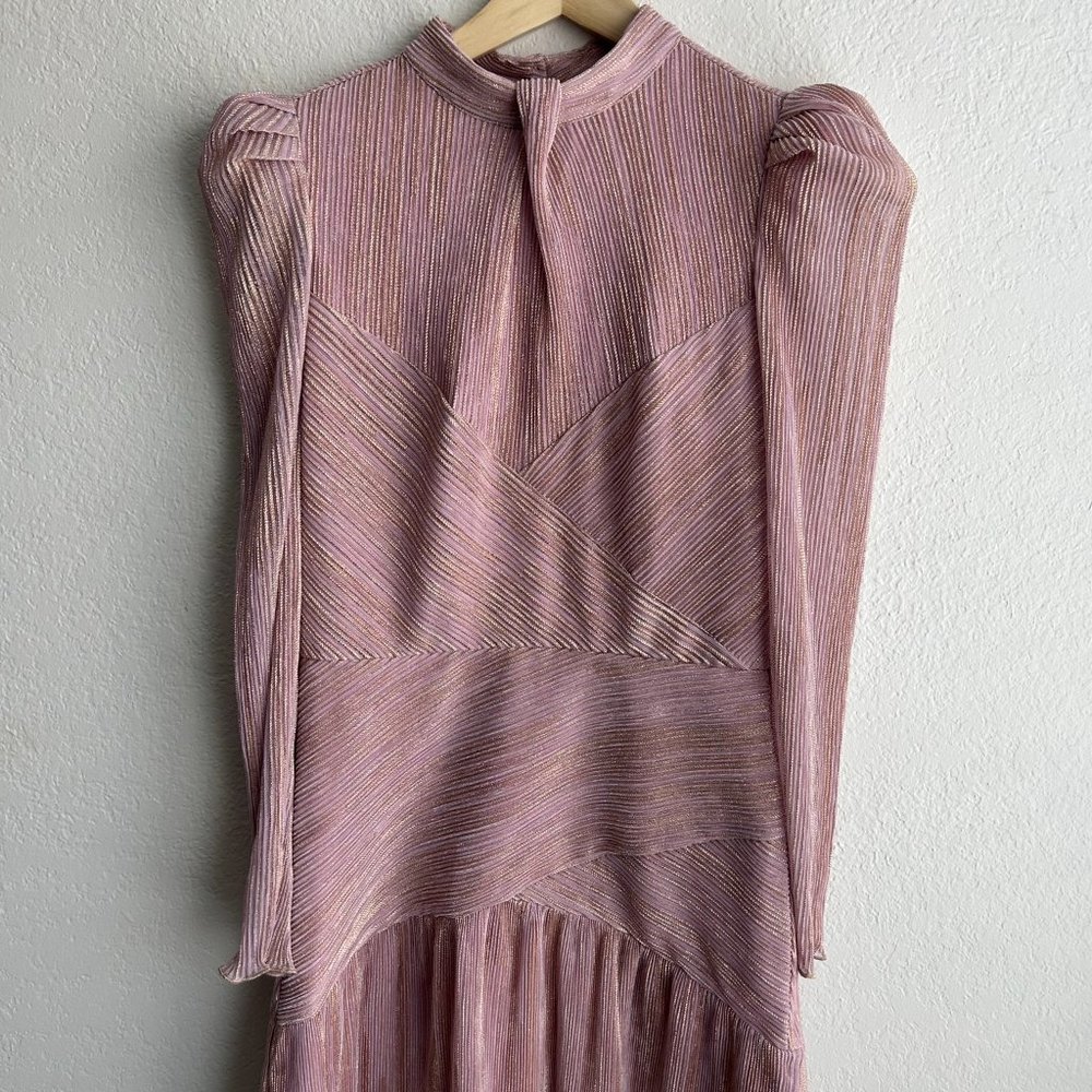 SAYLOR Pink Pleated Dress